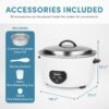 Aroma Commercial Rice Cooker Review Huge 60-Cup Capacity and Automatic Warming Features