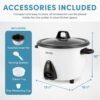 Aroma Housewares ARC-360-NGP 20-Cup Pot-Style Rice Cooker & Food Steamer, White