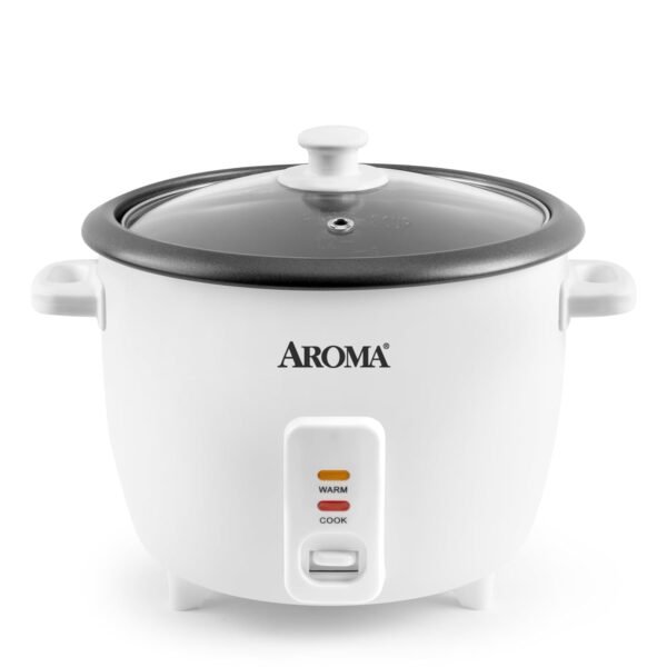Aroma Housewares ARC-360-NGP 20-Cup Pot-Style Rice Cooker & Food Steamer, White