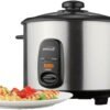 Brentwood Rice Cooker, 5-Cup, Stainless Steel