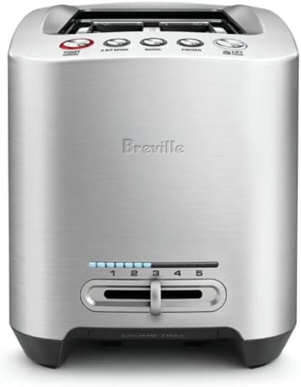 Breville Die-Cast Smart Toaster, 2-Slice, Brushed Stainless Steel Breville Die-Cast Smart Toaster, 2-Slice, Brushed Stainless Steel