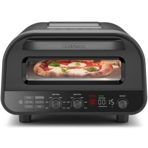 CHEFMAN Indoor Pizza Oven - Makes 12 Inch Pizzas in Minutes, Heats up to 800°F - Countertop Electric Pizza Maker with 5 Touchscreen Presets, Pizza Stone and Peel Included -... CHEFMAN Indoor Pizza Oven - Makes 12 Inch Pizzas in Minutes, Heats up to 800°F - Countertop Electric Pizza Maker with 5 Touchscreen Presets, Pizza Stone and Peel Included -...