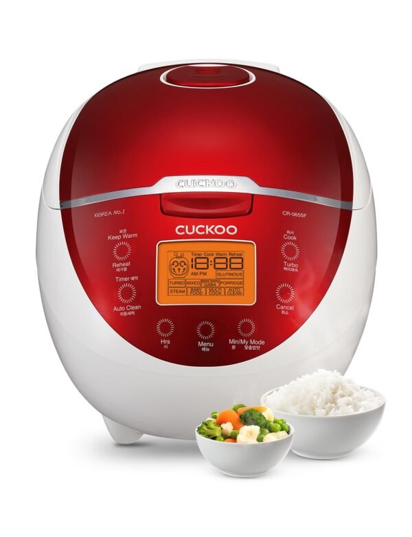 CUCKOO Micom Rice Cooker 6 Cup Uncooked / 12 Cup Cooked, Fuzzy Logic Electric Rice Cooker Small, Sticky Rice Maker with 12 Menu Modes, Nonstick Small Rice Cooker & Steamer,...