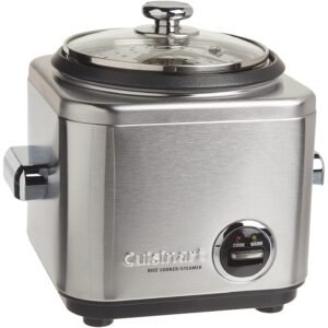 Cuisinart CRC-400P1 4 Cup Rice Cooker, Stainless Steel Exterior Cuisinart CRC-400P1 4 Cup Rice Cooker, Stainless Steel Exterior