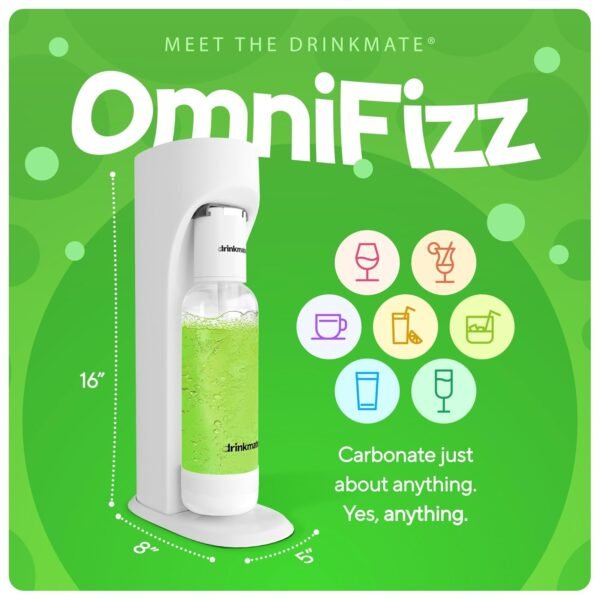 DrinkMate OmniFizz Soda Maker Review Sparkling Drinks Made Easy and Healthy