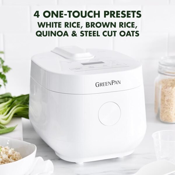 GreenPan Rice Cooker Review Ceramic Nonstick Healthy 4 Cup Smart Grain Technology