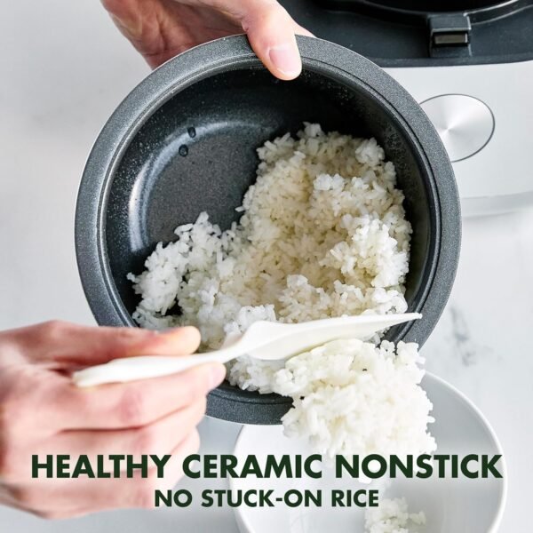 GreenPan Rice Cooker Review Ceramic Nonstick Healthy 4 Cup Smart Grain Technology