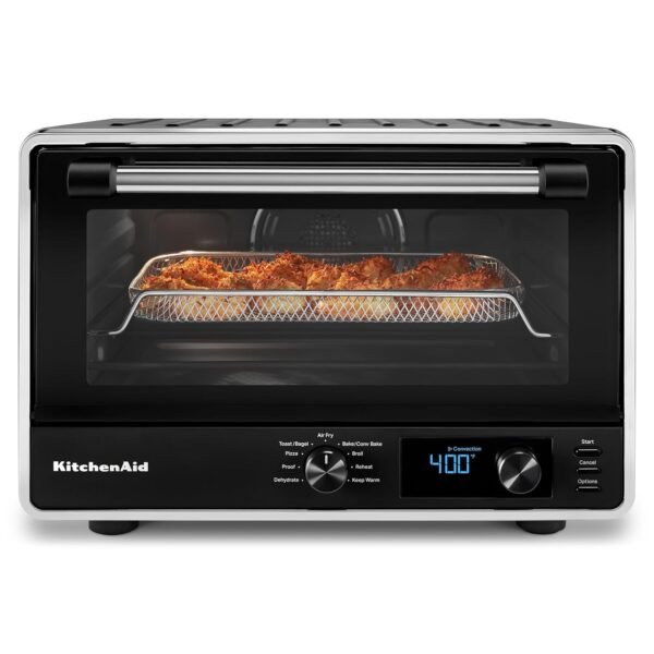 KitchenAid Digital Countertop Oven with Air Fry Review Unveils Crisp Pizza Perfection