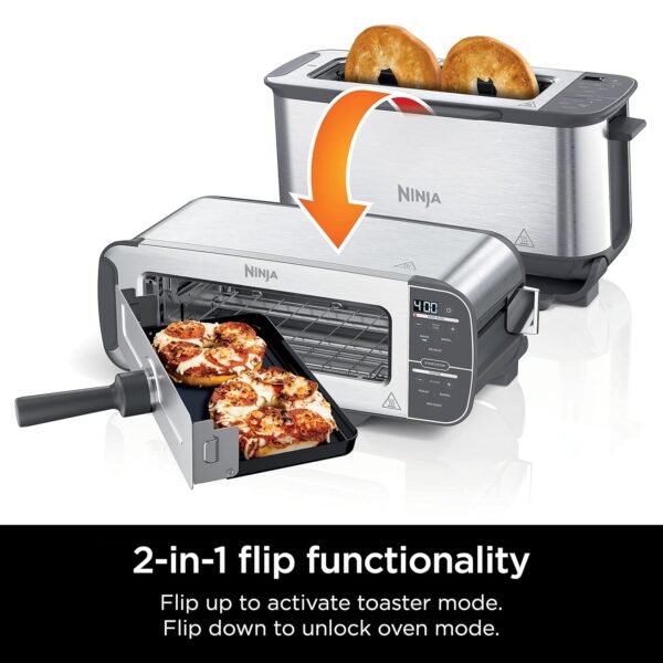 Ninja ST101 Flip Toaster Oven Review Versatile 2-in-1 Compact Kitchen Appliance
