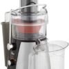 Oster FPSTJE9010-000 JusSimple 2 Speed Easy Juice Extractor with Extra-Wide Feed Chute, 900W, Black/Silver