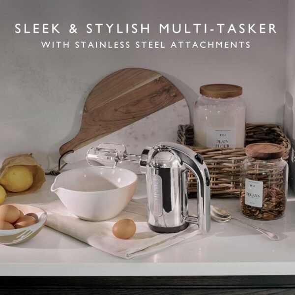 Powerful Hand Mixer Review Dualit 400W with Attachments and Cord Tidy Design