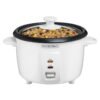 Proctor Silex 4-Cups uncooked resulting in 8-Cups Cooked Rice Cooker, White (37534Y)