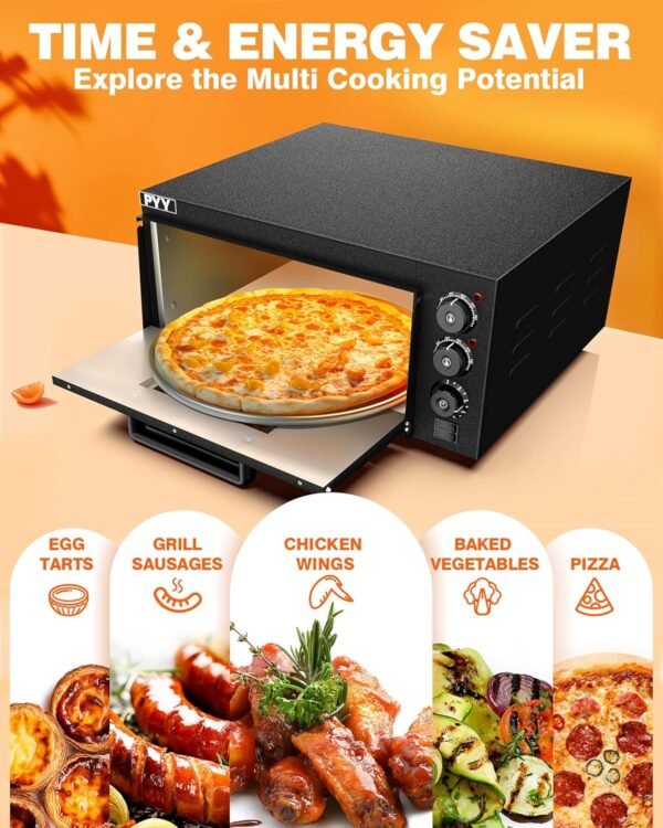 PYY Countertop Pizza Oven Review Commercial Grade 14 Inch Electric Pizza Oven