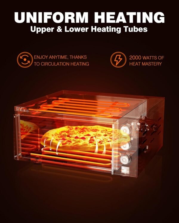 PYY Countertop Pizza Oven Review Commercial Grade 14 Inch Electric Pizza Oven