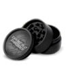 Santa Cruz Shredder Grinder for Herbs Knurled Top for Stronger Grip 3-Piece 2.2" (Black)