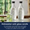 Soda Makers SodaStream Aqua Fizz Review Elegant Glass Carafes and Effortless Sparkling Water