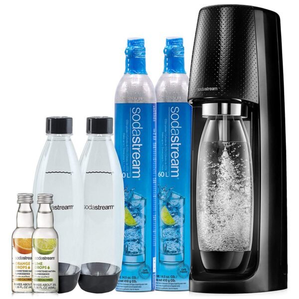 SodaStream 1101098010 Fizzi Sparkling Water Maker, 9.2 x 11.2 x 17.4", Black