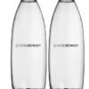 Sodastream, 2 Individual Dishwasher Safe Bottles for Duo, Terra, E-Terra, Art, Gaia, Dark Blue