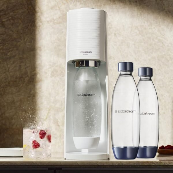 Sodastream DUO Carbonator Bottles Review Dishwasher Safe Dark Blue Reusable