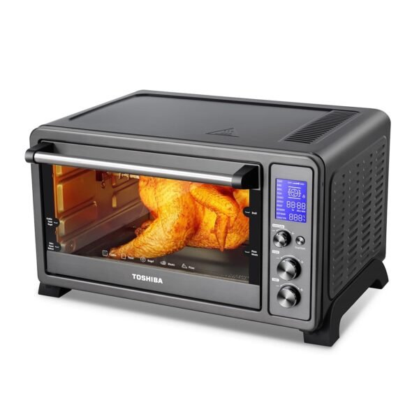 TOSHIBA Toaster Oven 25L-BS Review Powerful 10-in-1 Convection and Rotisserie Cooking