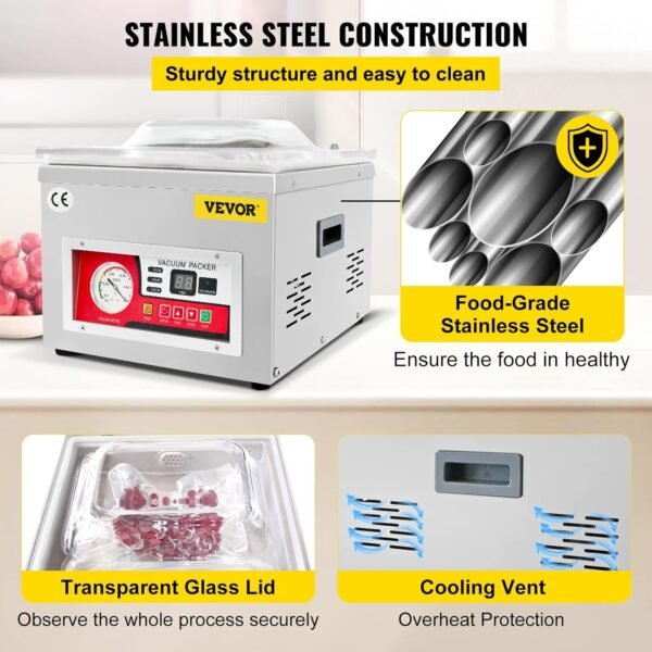 VEVOR Chamber Vacuum Sealer Review Powerful Stainless Steel Food Packaging Machine Performance VEVOR Chamber Vacuum Sealer Review Powerful Stainless Steel Food Packaging Machine Performance
