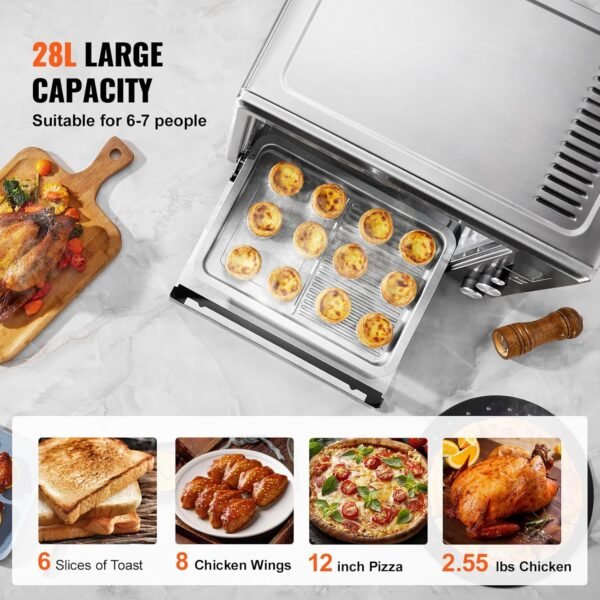 VEVOR Convection Oven Review 10-in-1 Multifunction Toaster Oven Performance Tested