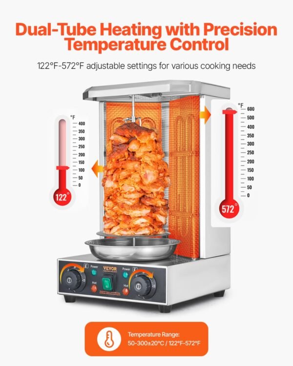 VEVOR Shawarma Grill Machine Review Best Portable Electric Vertical Broiler for Home