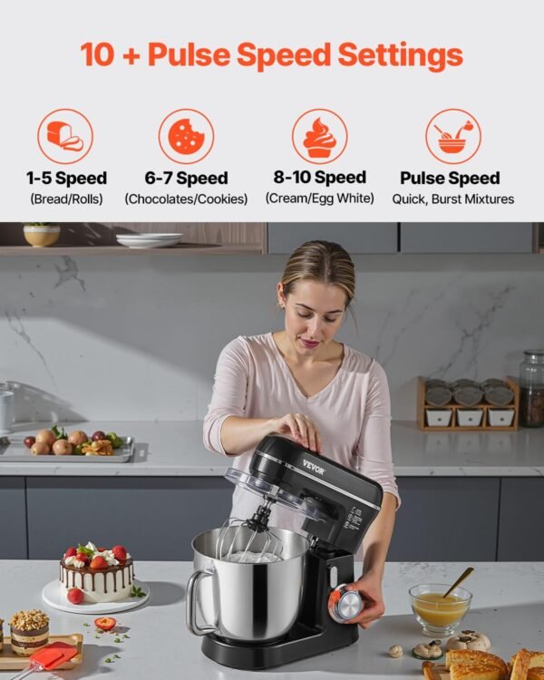 VEVOR Stand Mixer Review Unveils Powerful 10-Speed Kitchen Mixer with Dual Bowls
