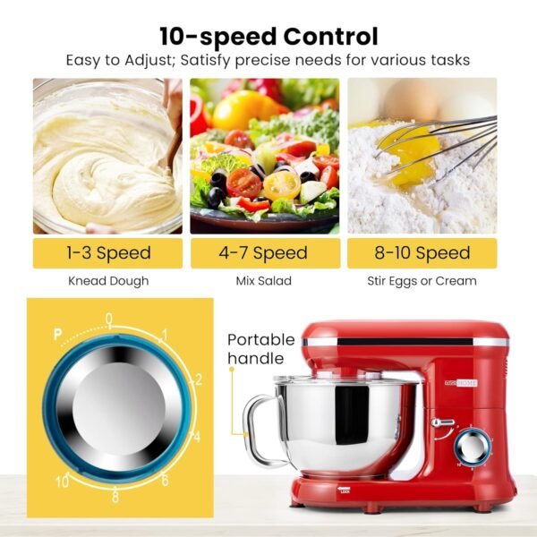 VIVOHOME Stand Mixer Review Powerful 660W 6 Quart Tilt-Head Kitchen Appliance