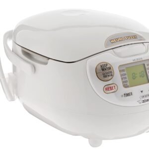 Zojirushi NS-ZCC10 5-1/2-Cup Neuro Fuzzy Rice Cooker and Warmer, Premium White